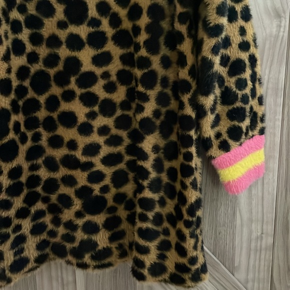 The Marc Jacobs Kids NWT toddler girl size 5 faux fur cheetah print dress. - Picture 4 of 9